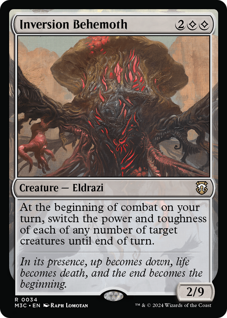 Inversion Behemoth  (Ripple Foil) (34) [Commander: Modern Horizons 3]