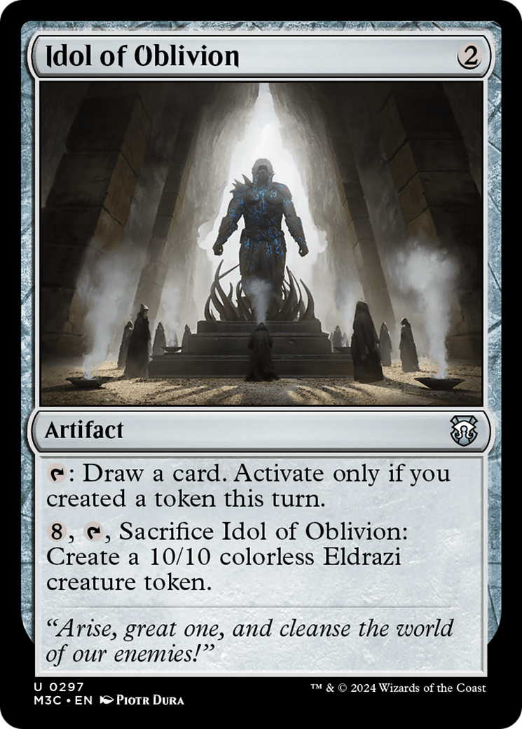 Idol of Oblivion (Ripple Foil) (297) [Commander: Modern Horizons 3]