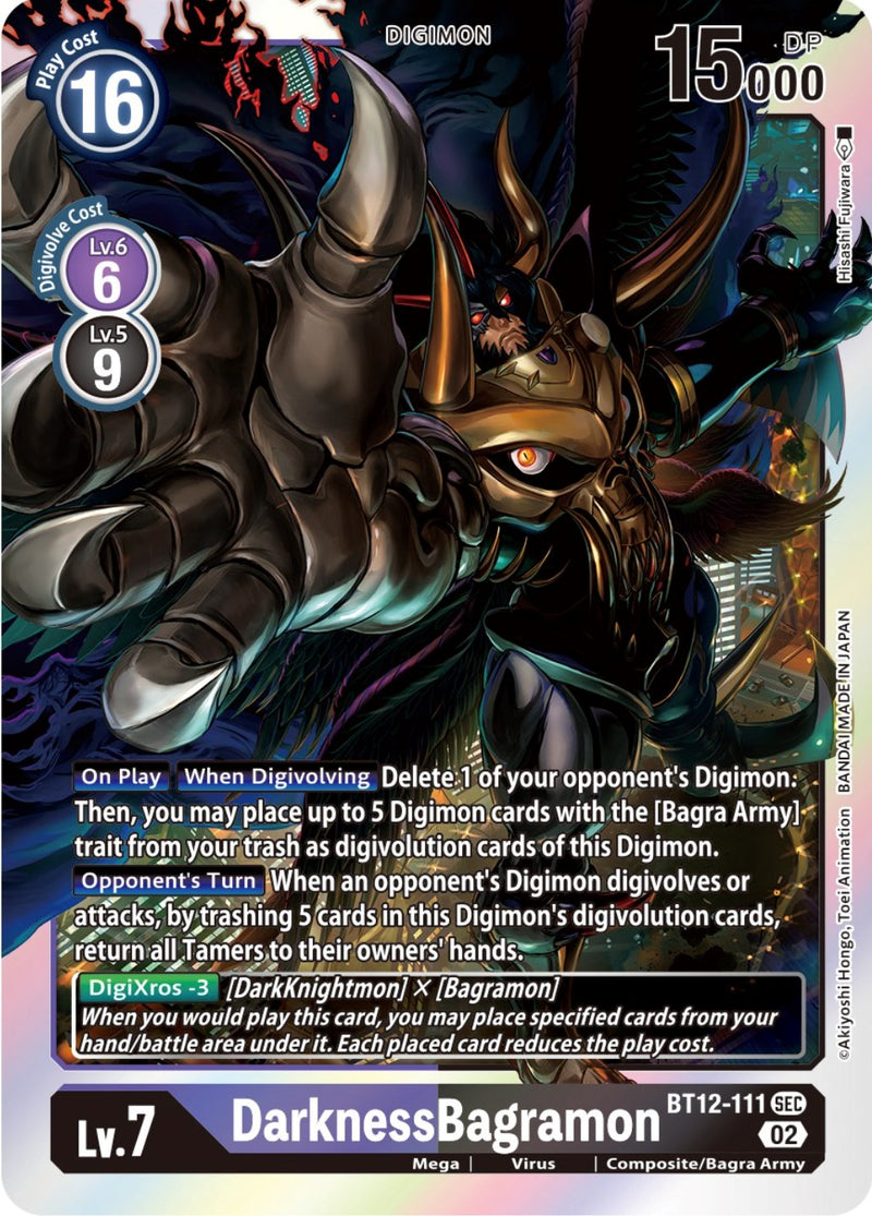 DarknessBagramon (BT12-111 SEC) [Across Time]