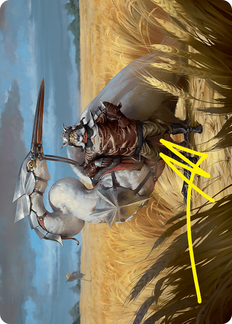 Skyknight Squire Art Card (4/54) (Stamped Signature) (4) [Art Series: Foundations]
