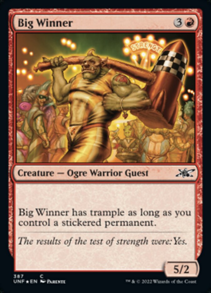 Big Winner (Galaxy Foil) (387) [Unfinity]