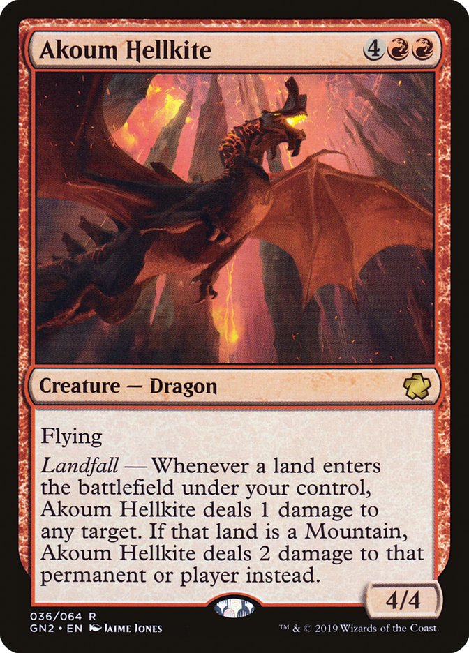 Akoum Hellkite (36) [Magic Game Night 2019]
