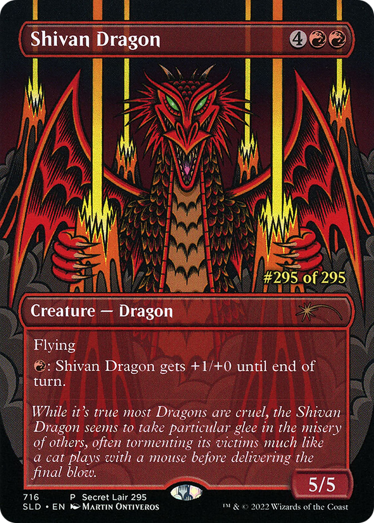 Shivan Dragon (Serial Numbered) (716) [Secret Lair Drop Series]