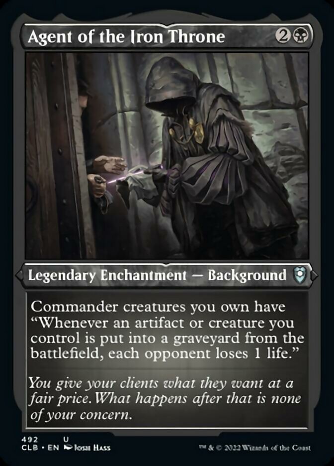 Agent of the Iron Throne (Foil Etched) (492) [Commander Legends: Battle for Baldur's Gate]