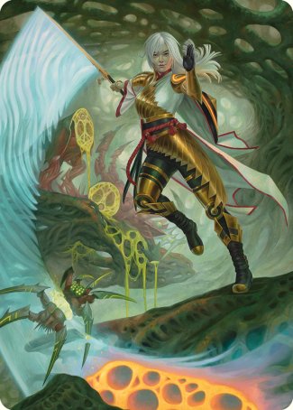 The Eternal Wanderer Art Card (3) [Art Series: Phyrexia: All Will Be One]