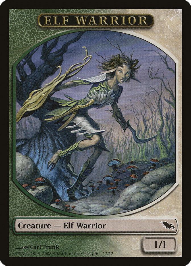 Elf Warrior Token (12) (12) [Shadowmoor]