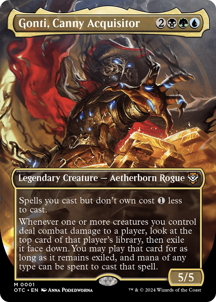 Gonti, Canny Acquisitor (Borderless) (1) [Commander: Outlaws of Thunder Junction]