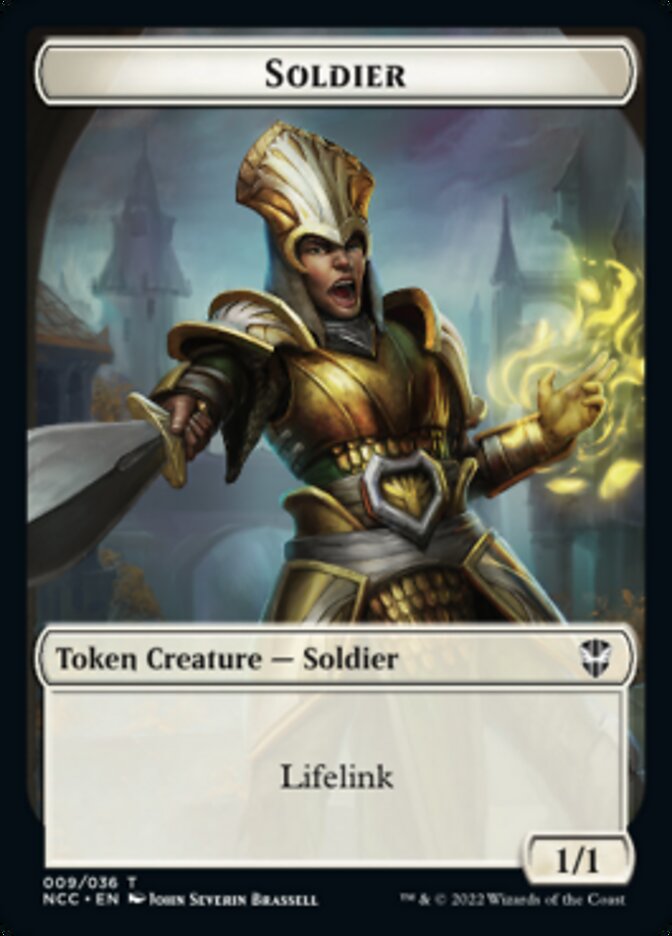 Soldier // Cat Beast Double-Sided Token (9 // 4) [Commander: Streets of New Capenna]