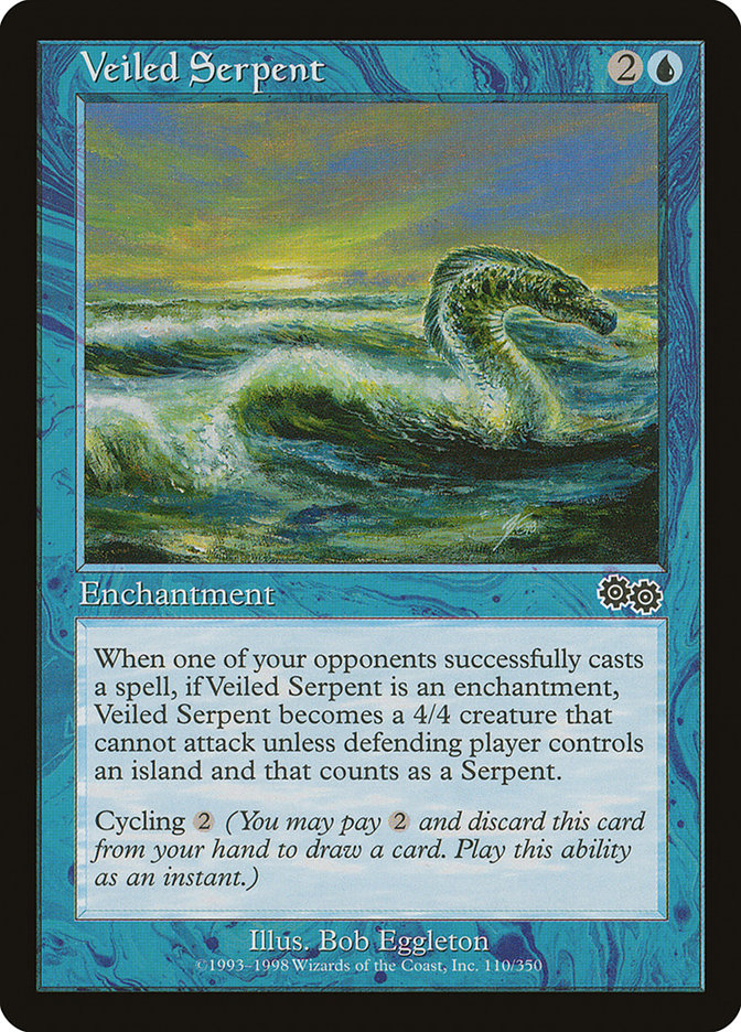 Veiled Serpent (110) [Urza's Saga]