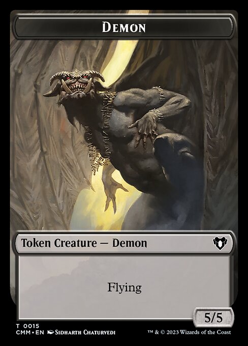 Eldrazi Scion // Demon Double-Sided Token (2 // 15) [Commander Masters]
