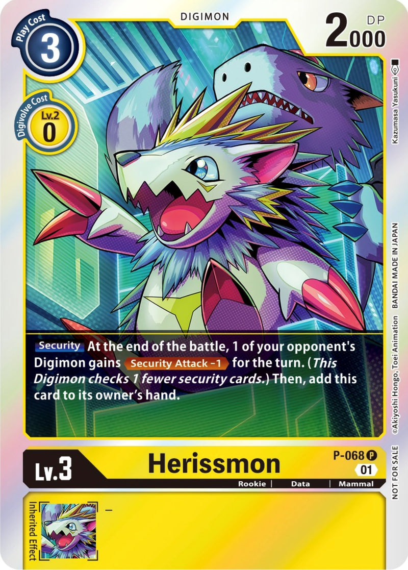 Herissmon - P-068 (Limited Card Pack) (P-068 P) [Digimon Promotion Cards]