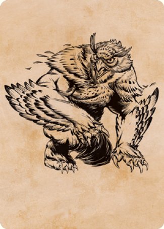 Owlbear (Showcase) Art Card (76) [Art Series: Adventures in the Forgotten Realms]