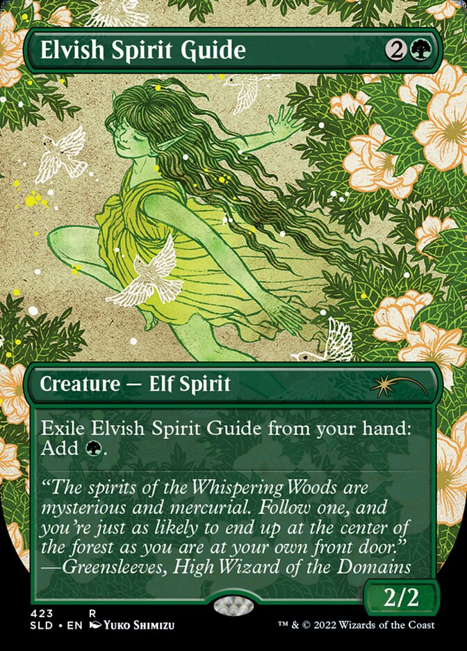 Elvish Spirit Guide (Borderless) (423) [Secret Lair Drop Series]
