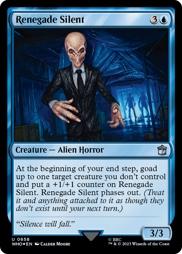 Renegade Silent (Surge Foil) (658) [Universes Beyond: Doctor Who]