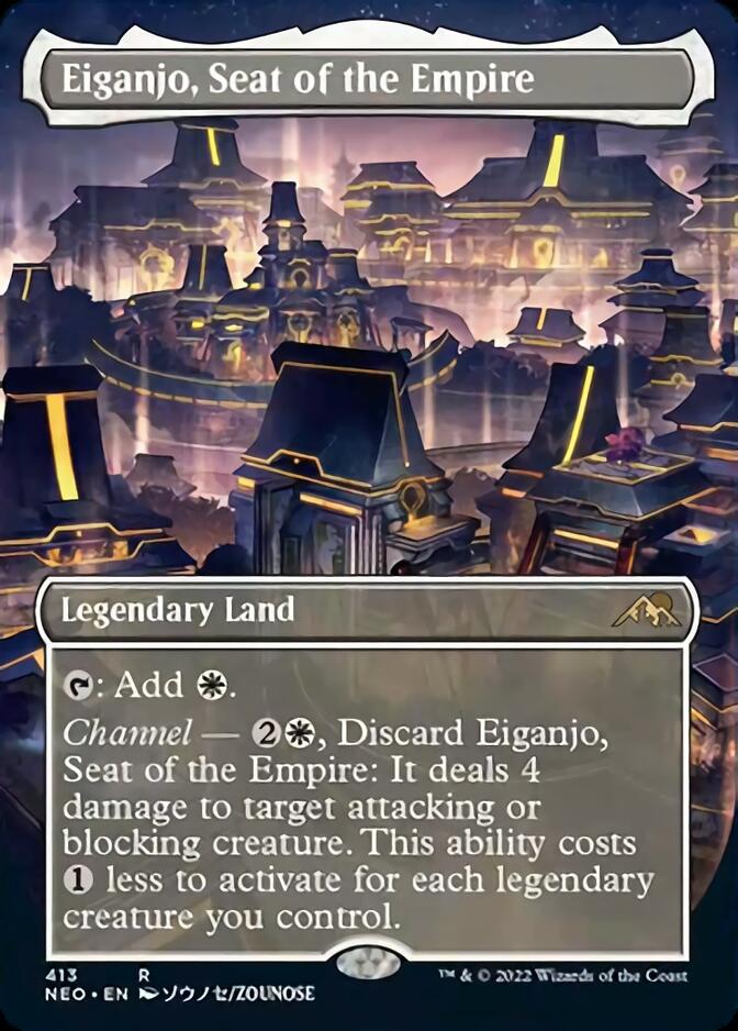 Eiganjo, Seat of the Empire (Borderless) (413) [Kamigawa: Neon Dynasty]