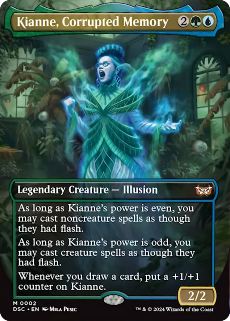 Kianne, Corrupted Memory (Borderless) (2) [Commander: Duskmourn: House of Horror]