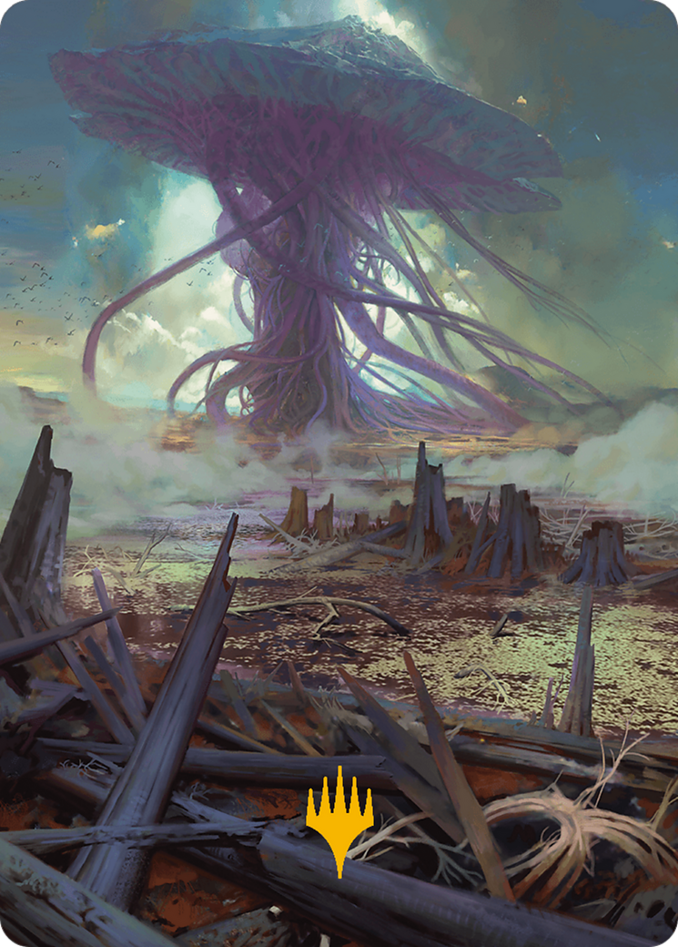 Swamp Art Card (Gold-Stamped Planeswalker Symbol) (24) [Art Series: Modern Horizons 3]