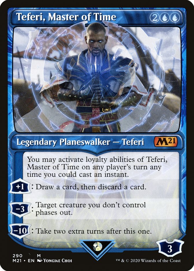 Teferi, Master of Time (Showcase) (290) (290) [Core Set 2021]