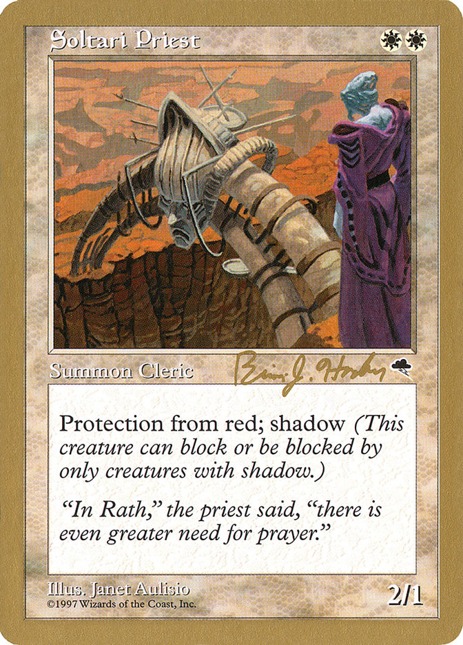 Soltari Priest - 1998 Brian Hacker (TMP) [World Championship Decks]