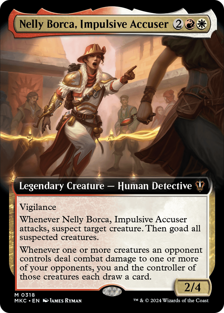 Nelly Borca, Impulsive Accuser (Extended Art) (318) [Commander: Murders at Karlov Manor]