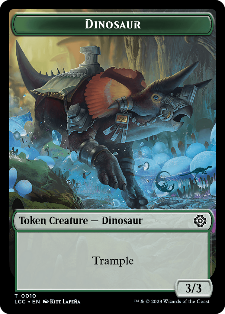 City's Blessing // Dinosaur Double-Sided Token (17 // 10) [Commander: The Lost Caverns of Ixalan]