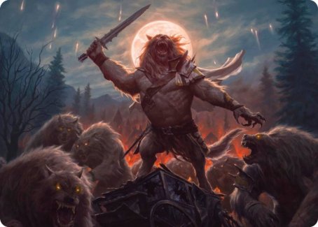 Tovolar, the Midnight Scourge Art Card (06/81) (6) [Art Series: Innistrad: Midnight Hunt]