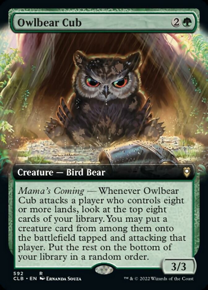 Owlbear Cub (Extended Art) (592) [Commander Legends: Battle for Baldur's Gate]