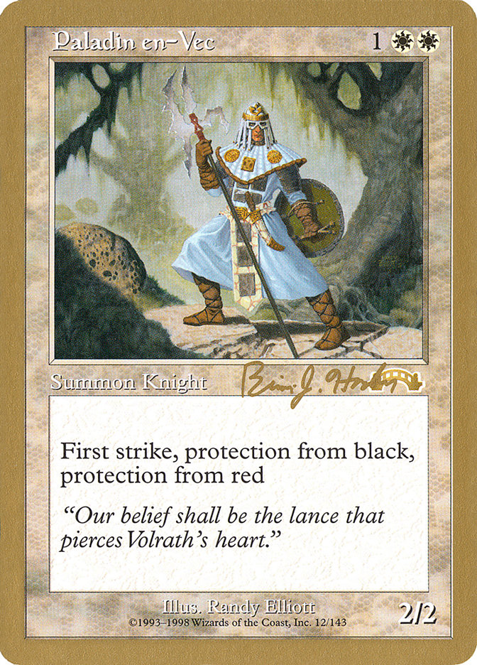 Paladin en-Vec - 1998 Brian Hacker (EXO) [World Championship Decks]