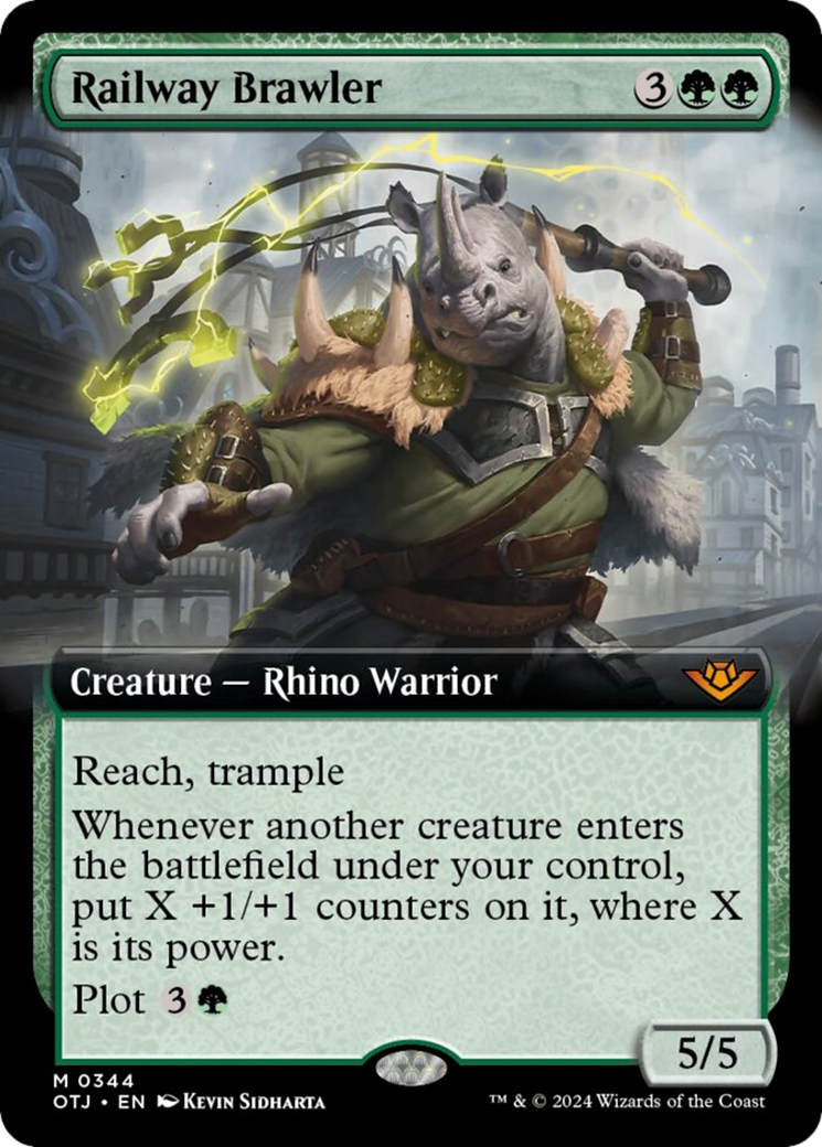 Railway Brawler (Extended Art) (344) [Outlaws of Thunder Junction]