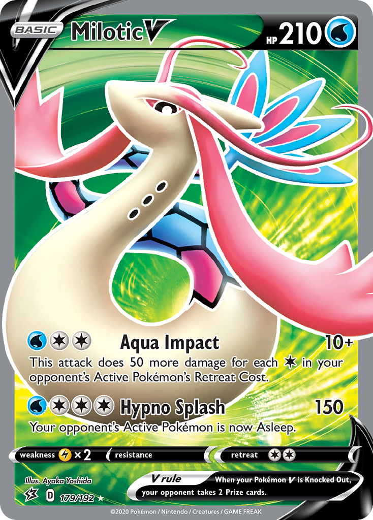 Milotic V (Full Art) (179/192) [SWSH02: Rebel Clash]