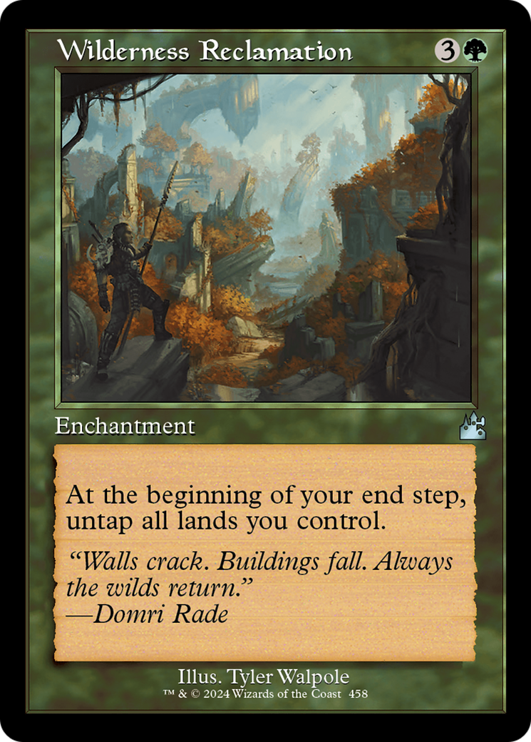 Wilderness Reclamation (Retro Frame) (458) [Ravnica Remastered]