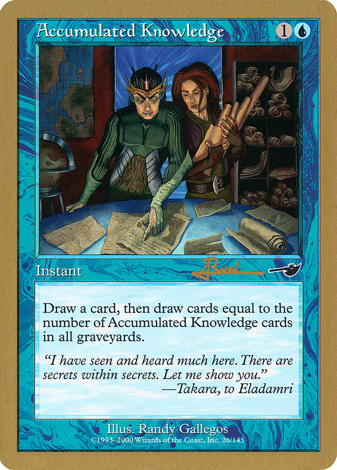 Accumulated Knowledge - 2001 Antoine Ruel (NMS) [World Championship Decks]