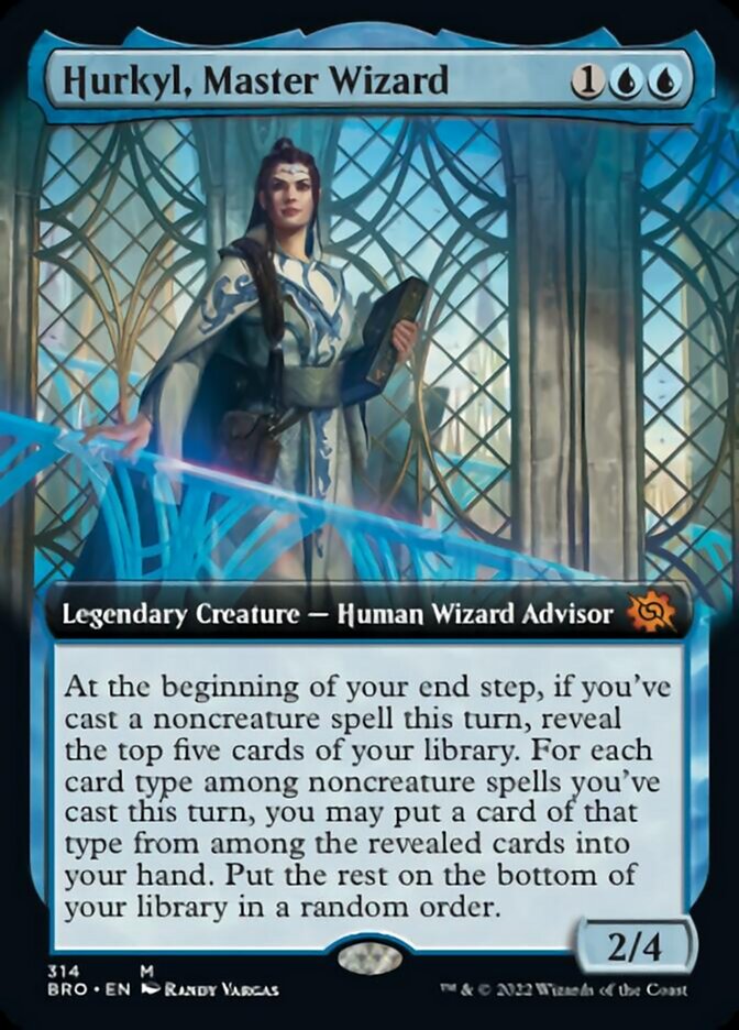 Hurkyl, Master Wizard (Extended Art) (314) [The Brothers' War]
