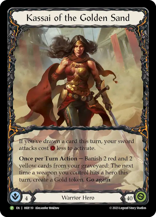 Kassai of the Golden Sand - HER110 (HER110) [Flesh and Blood: Promo Cards]