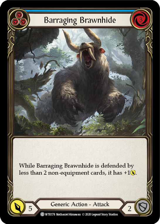 Barraging Brawnhide (Blue) (WTR178) [Welcome to Rathe]