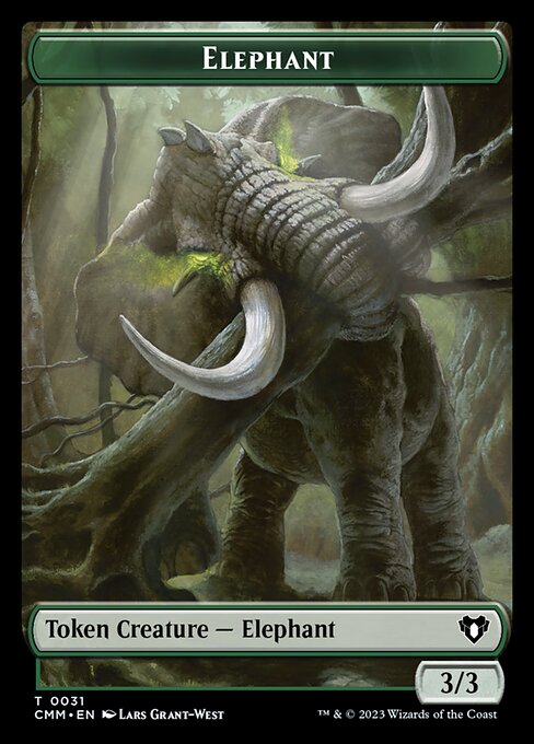 Spirit (0039) // Elephant Double-Sided Token (39 // 31) [Commander Masters]