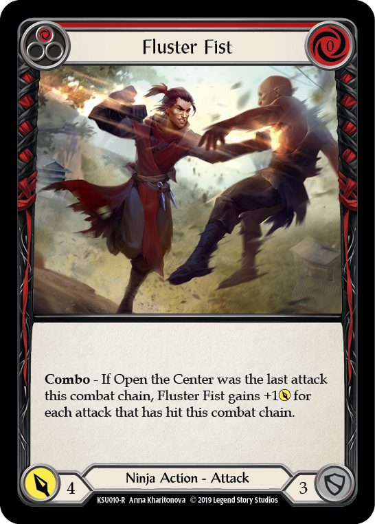 Fluster Fist (Red) (KSU010) [Hero Deck: Katsu]