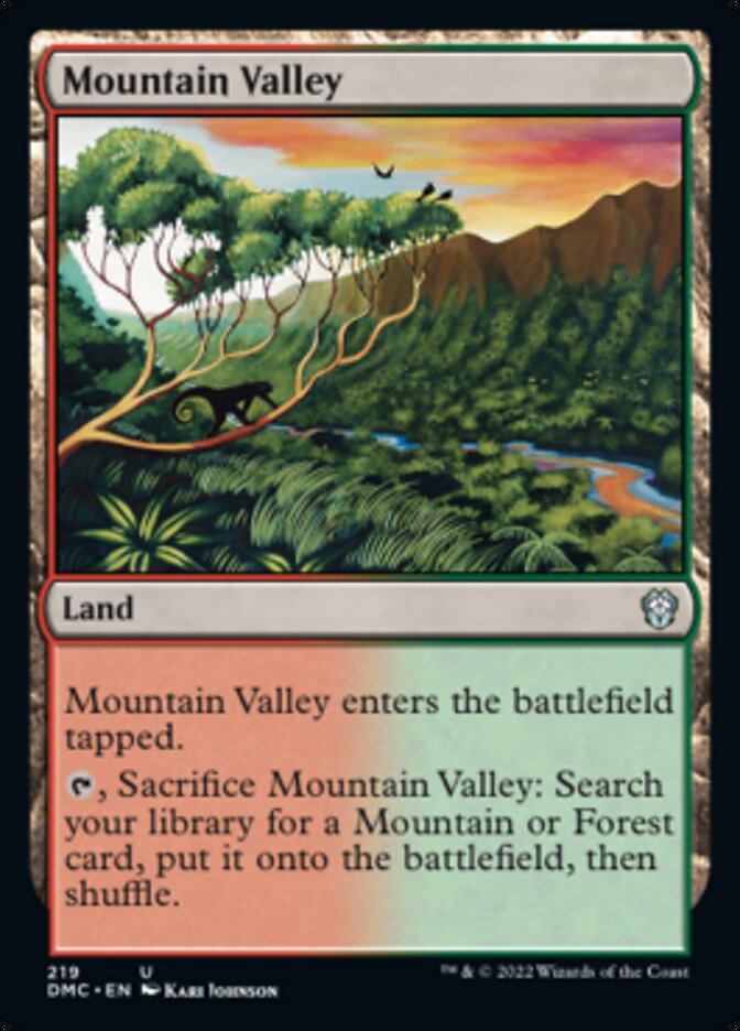 Mountain Valley (219) [Commander: Dominaria United]