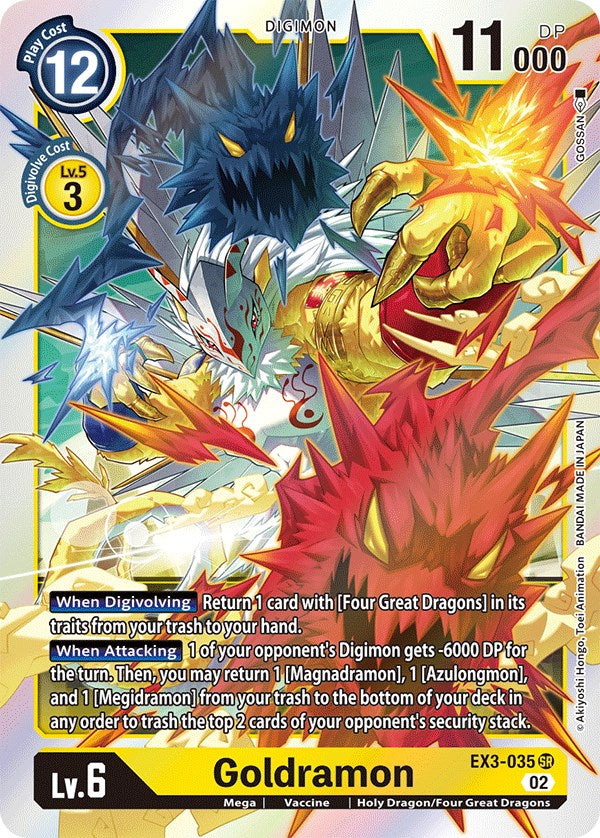 Goldramon (EX3-035 SR) [Draconic Roar]