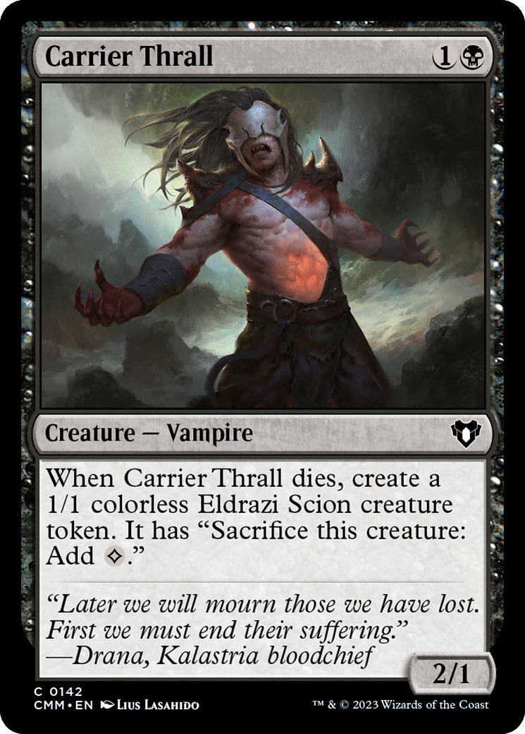 Carrier Thrall (142) [Commander Masters]