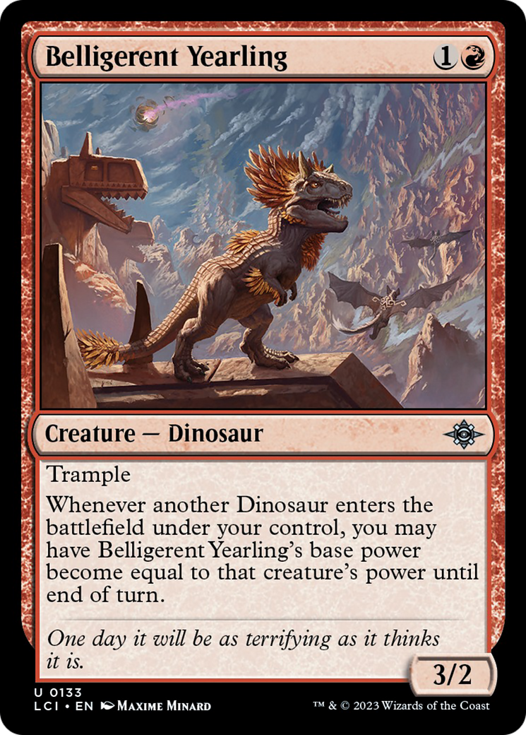 Belligerent Yearling (133) [The Lost Caverns of Ixalan]