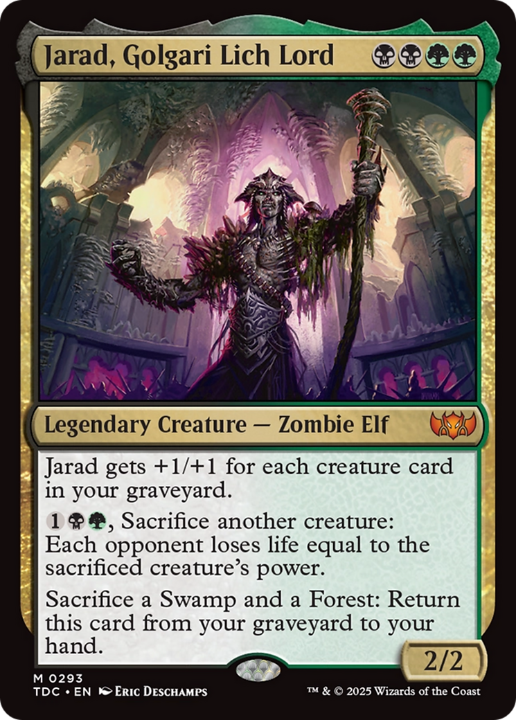 Jarad, Golgari Lich Lord (293) [Commander: Tarkir: Dragonstorm]