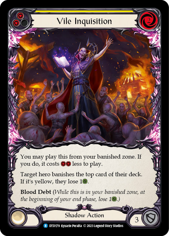 Vile Inquisition (Yellow) (DTD179) [Dusk till Dawn]