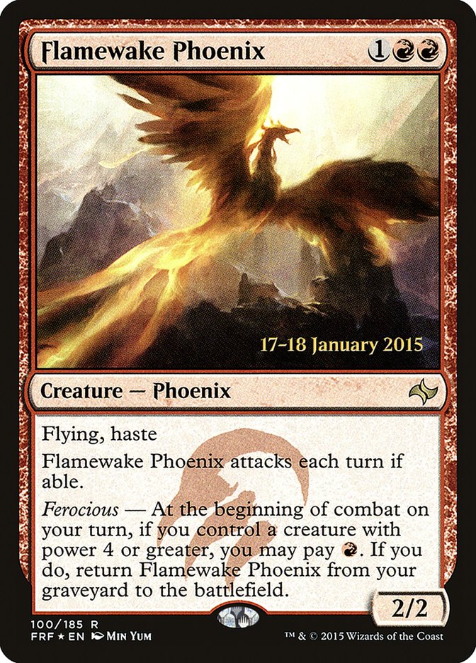 Flamewake Phoenix (FRF) (100) [Prerelease Cards]