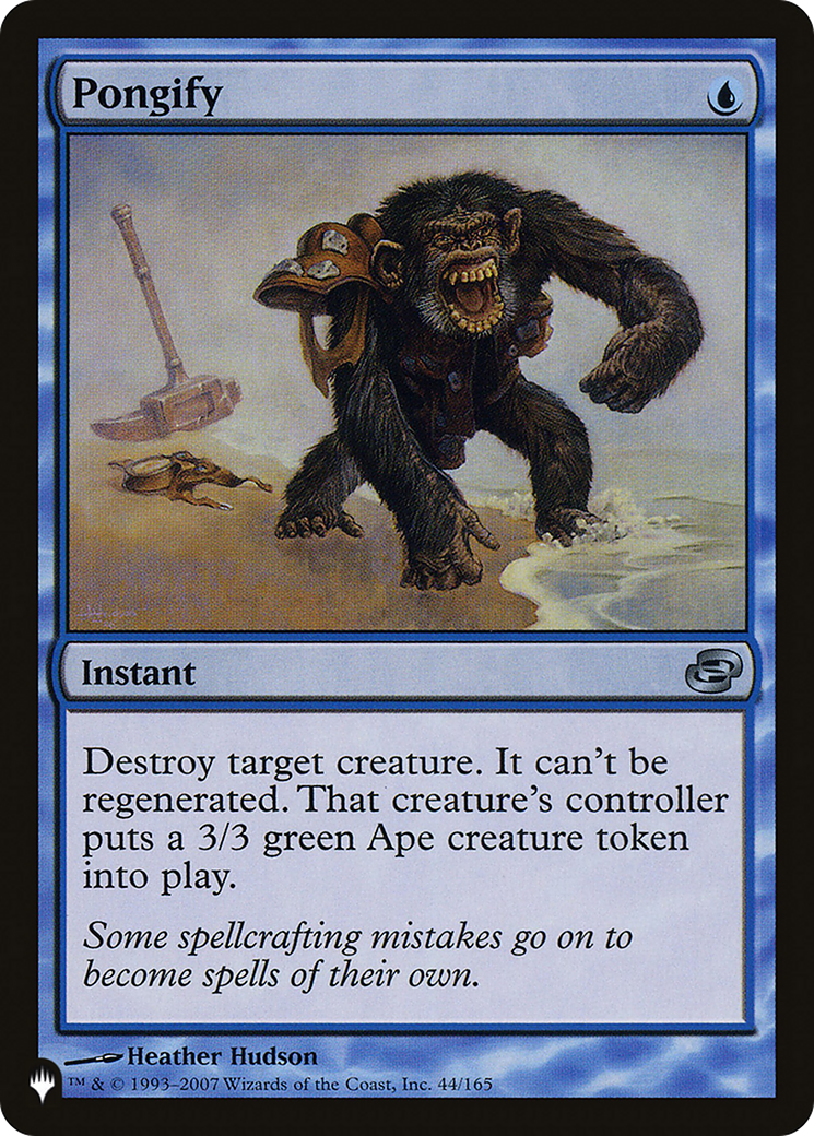 Pongify (PLC) (44) [The List Reprints]