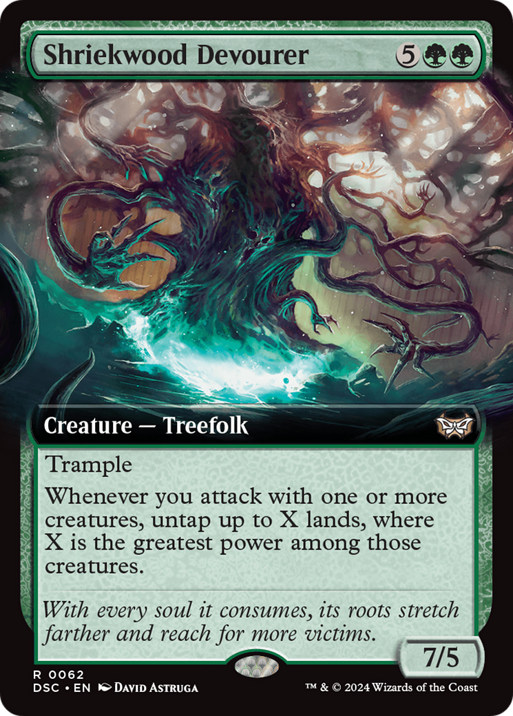 Shriekwood Devourer (Extended Art) (62) [Commander: Duskmourn: House of Horror]