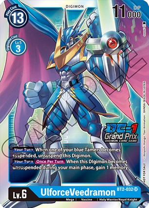 UlforceVeedramon (DC-1 Grand Prix) (BT2-032 SR) [Release Special Booster 1.5]