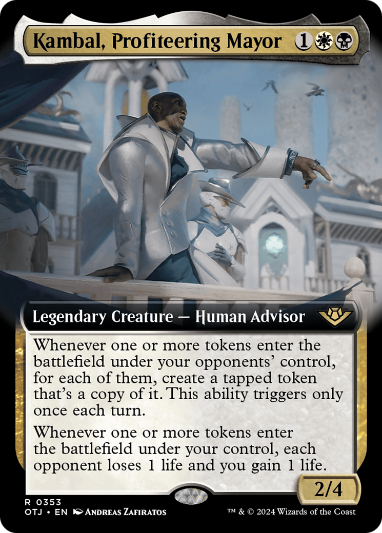 Kambal, Profiteering Mayor (Extended Art) (353) [Outlaws of Thunder Junction]