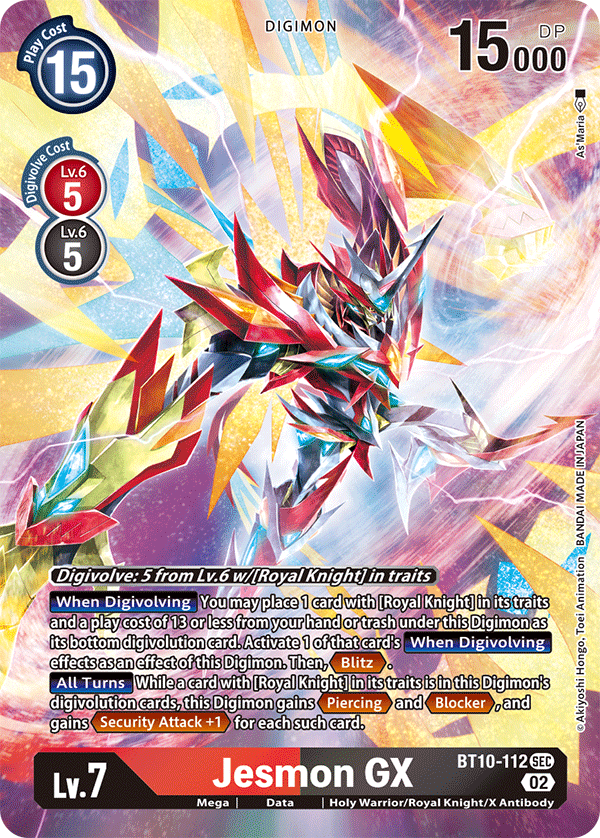 Jesmon GX (Alternate Art) (BT10-112 SEC) [Xros Encounter]