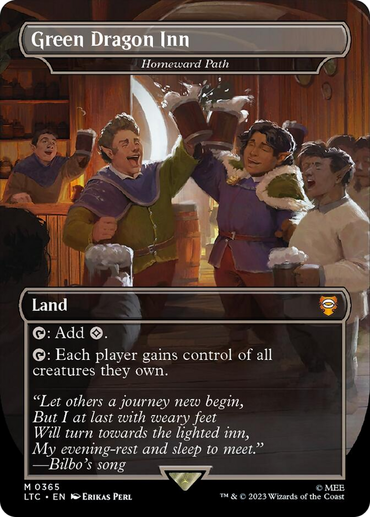 Green Dragon Inn - Homeward Path (Borderless) (365) [Commander: The Lord of the Rings: Tales of Middle-earth]